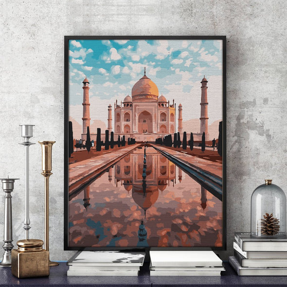 Miraculous Taj Mahal - Pictură pe numere - Pictorul Fericit