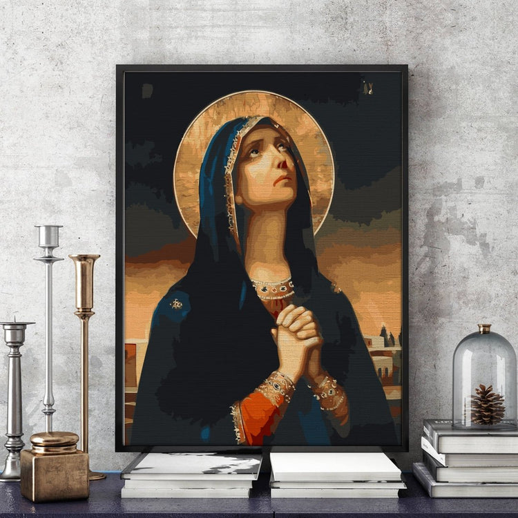 Mother of God (Măicuța Domnului) - Pictură pe numere - Pictorul Fericit