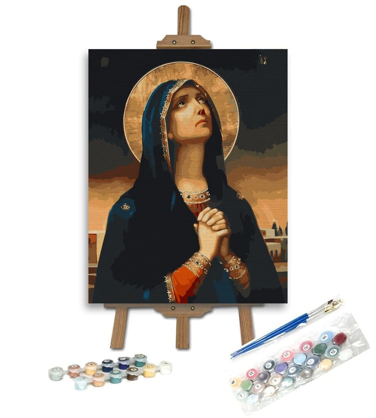 Mother of God (Măicuța Domnului) - Pictură pe numere - Pictorul Fericit