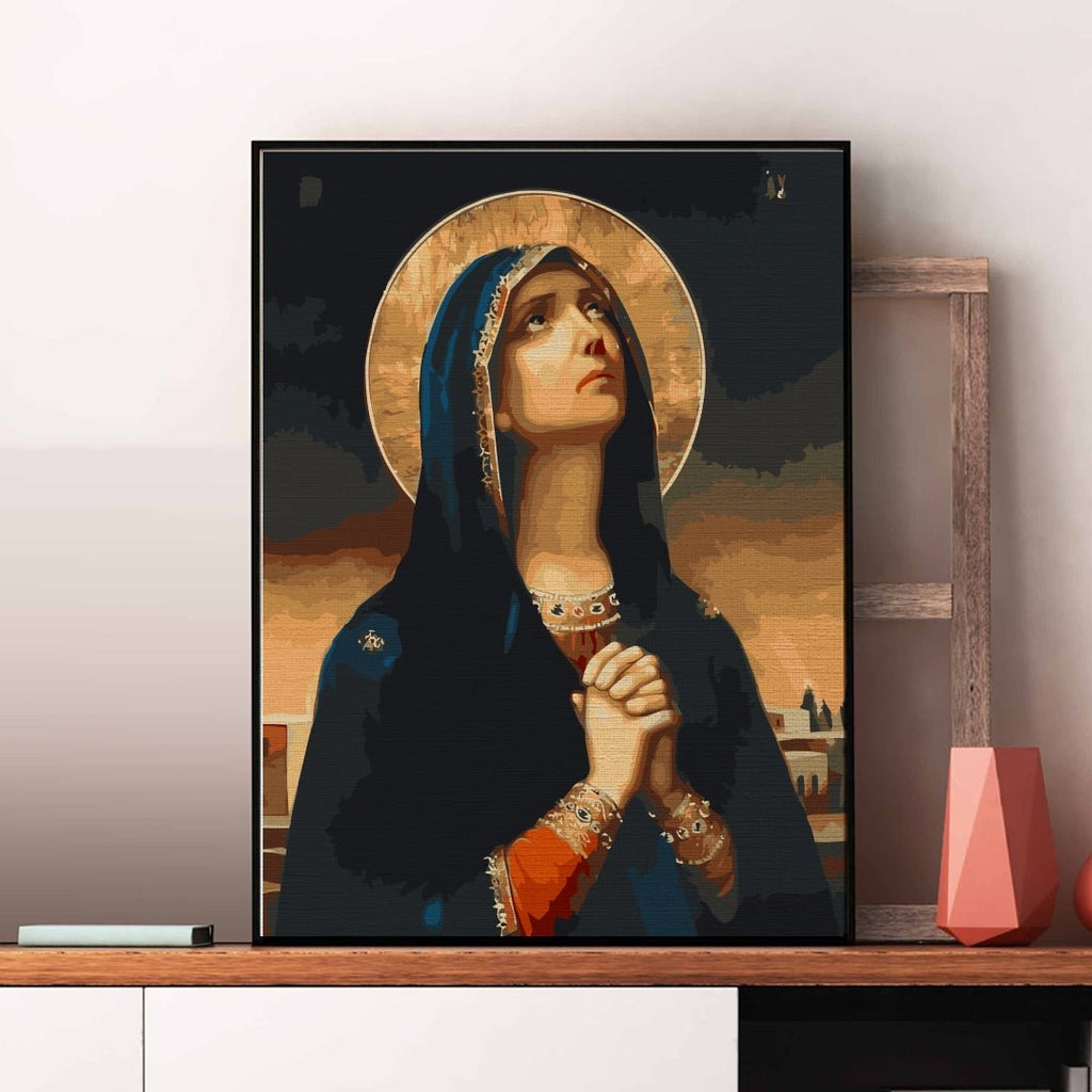Mother of God (Măicuța Domnului) - Pictură pe numere - Pictorul Fericit