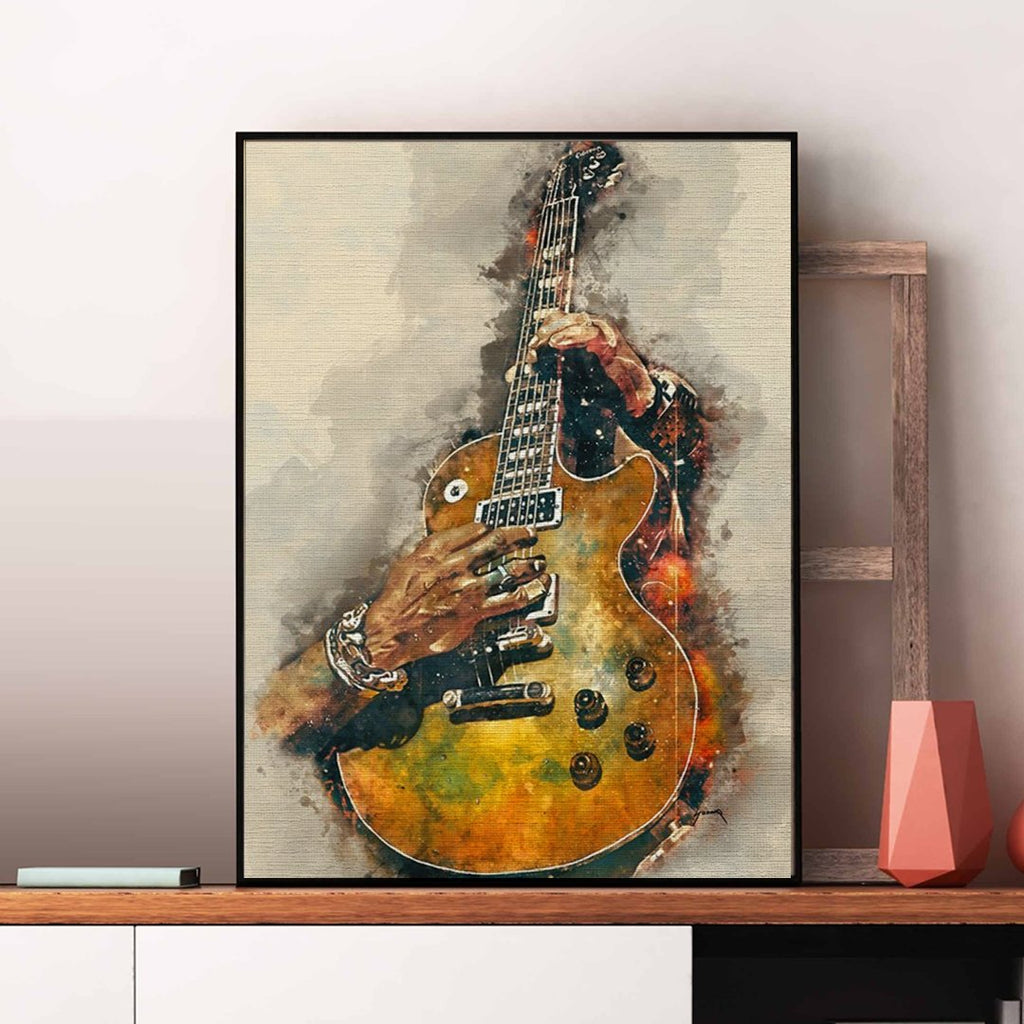 Music Is Art (vintage Electric Guitar) - Pictura Pe Numere
