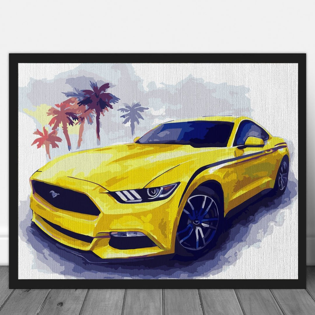 Mustang - Pictură pe numere - Pictorul Fericit