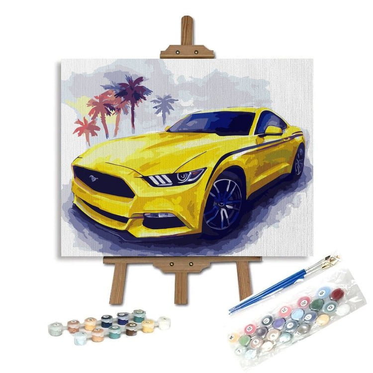 Mustang - Pictură pe numere - Pictorul Fericit