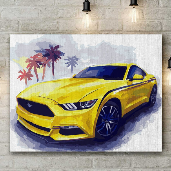 Mustang - Pictură pe numere - Pictorul Fericit