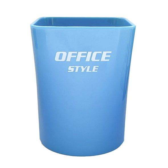Pahar suport pensule și alte accesorii, Office Style, 7 x 10 x 8 cm, albastru - Pictorul Fericit