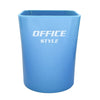 Pahar suport pensule și alte accesorii, Office Style, 7 x 10 x 8 cm, albastru