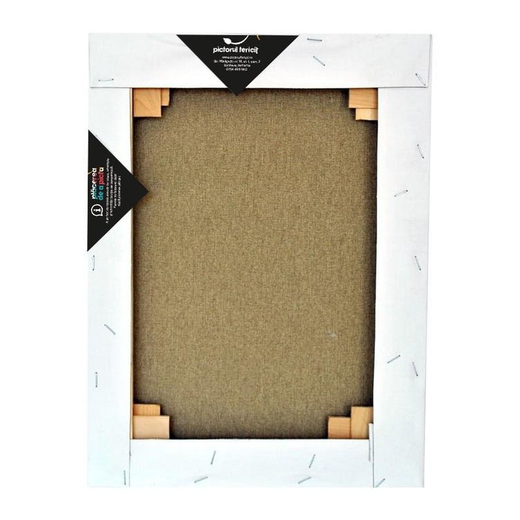 Pânză albă pentru pictură, bumbac 100%, 312 gr/mp, șasiu inclus, Blanche, Pictorul Fericit, Fabricat în Italia - Pictorul Fericit