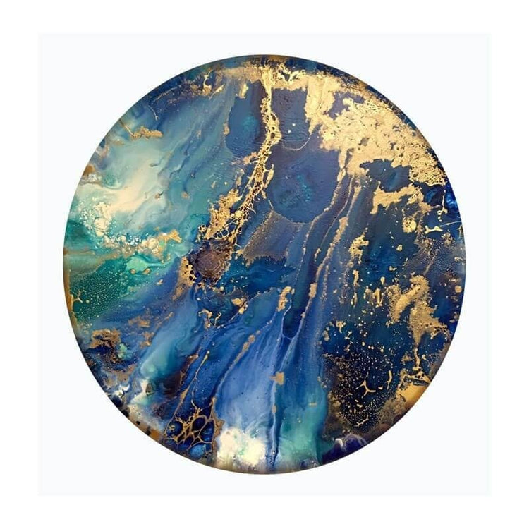 Pânză de pictură, 100% bumbac, rotundă, albă, șasiu inclus, 20 cm, 30 cm, Artist Phoenix - Pictorul Fericit
