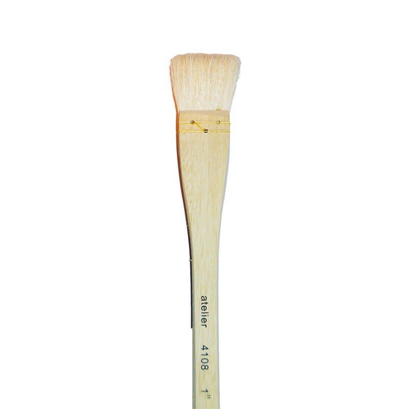 Pensulă cu păr de capră, lată de tip bidinea, 25 mm, 50 mm, Atelier - Pictorul Fericit