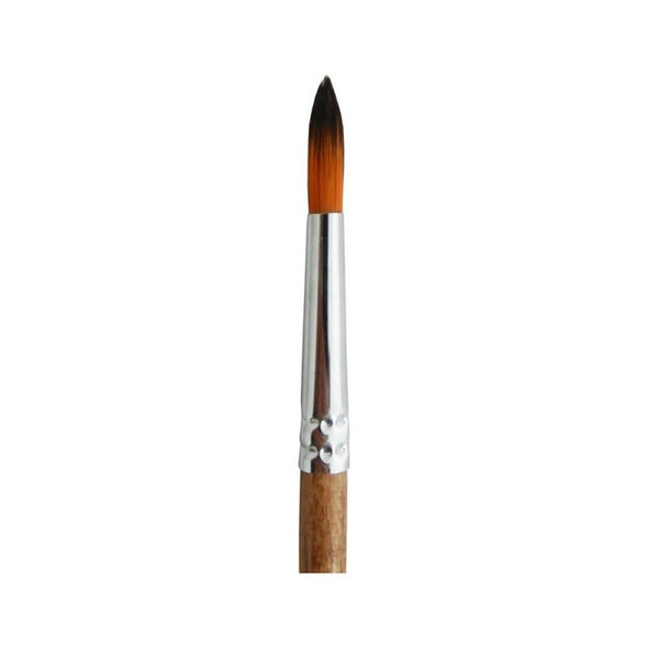 Pensulă rotundă, cu fir sintetic și mâner scurt, seria 395, nr. 1, 2, 4, 6, 8, 10, 12, Atelier - Pictorul Fericit