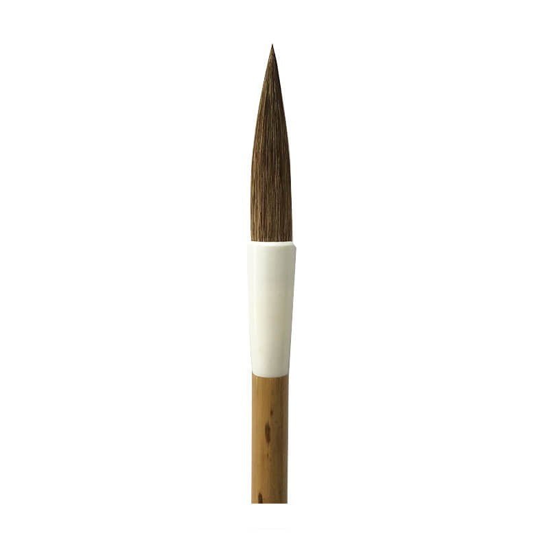Pensulă zibelină, rotundă, cu mâner scurt din bambus, 55 mm, Atelier - Pictorul Fericit
