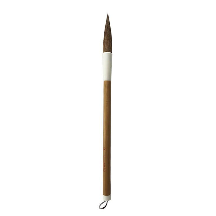 Pensulă zibelină, rotundă, cu mâner scurt din bambus, 55 mm, Atelier - Pictorul Fericit