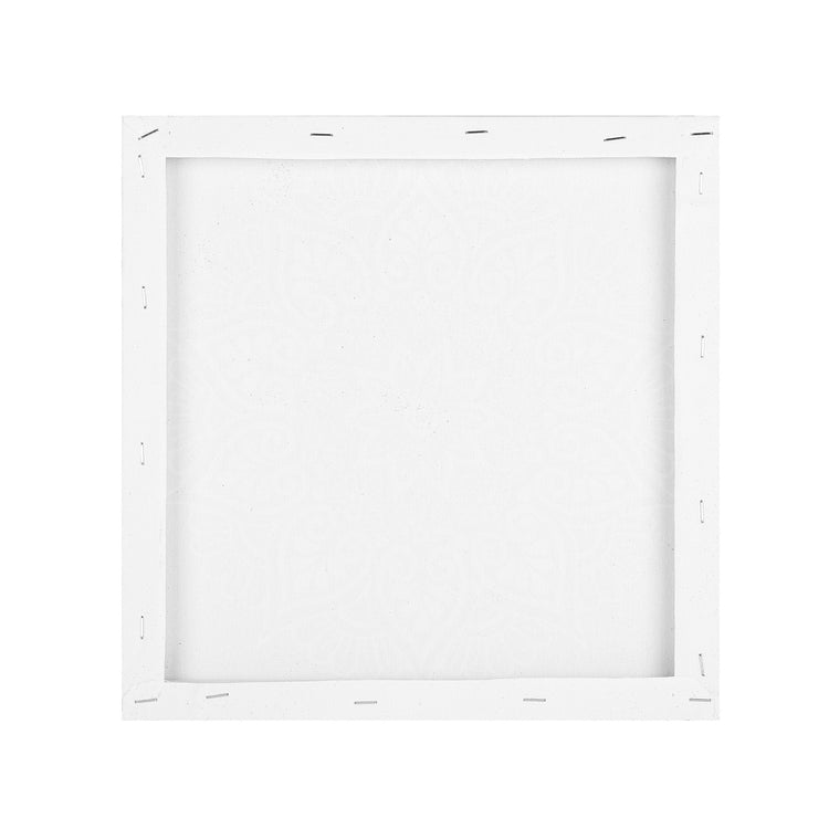 Pictură mandala, pânza neagră cu sclipici, model floare, 30x30 cm, Pictorul Fericit - Pictorul Fericit