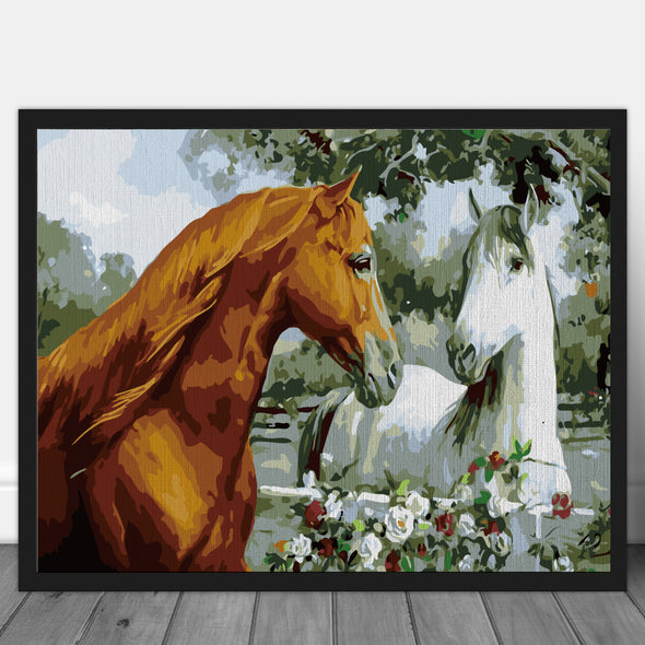 Pair of horses - Pictură pe numere