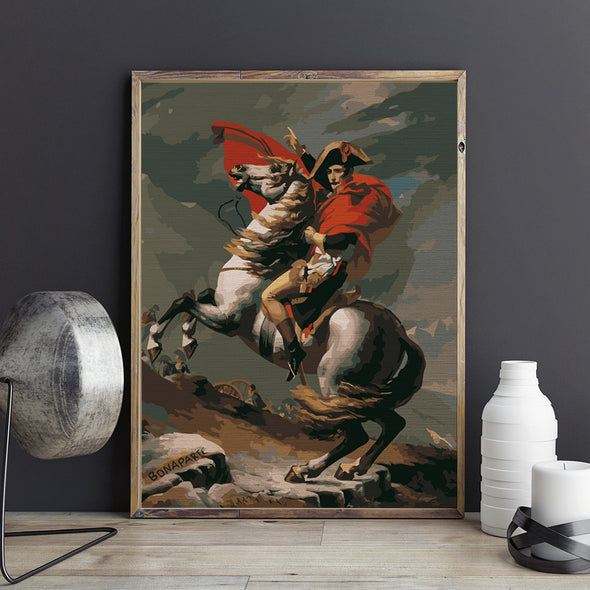 Napoleon Bonaparte (Napoleon Crossing the Alps)- Pictură pe numere