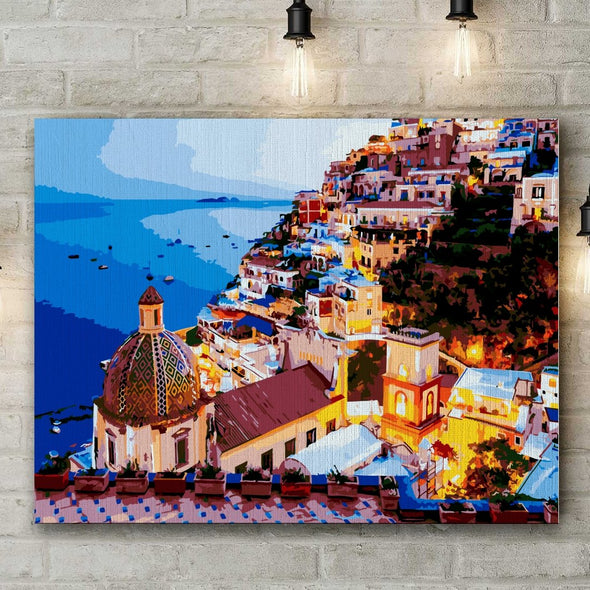 Positano - Pictură pe numere - Pictorul Fericit