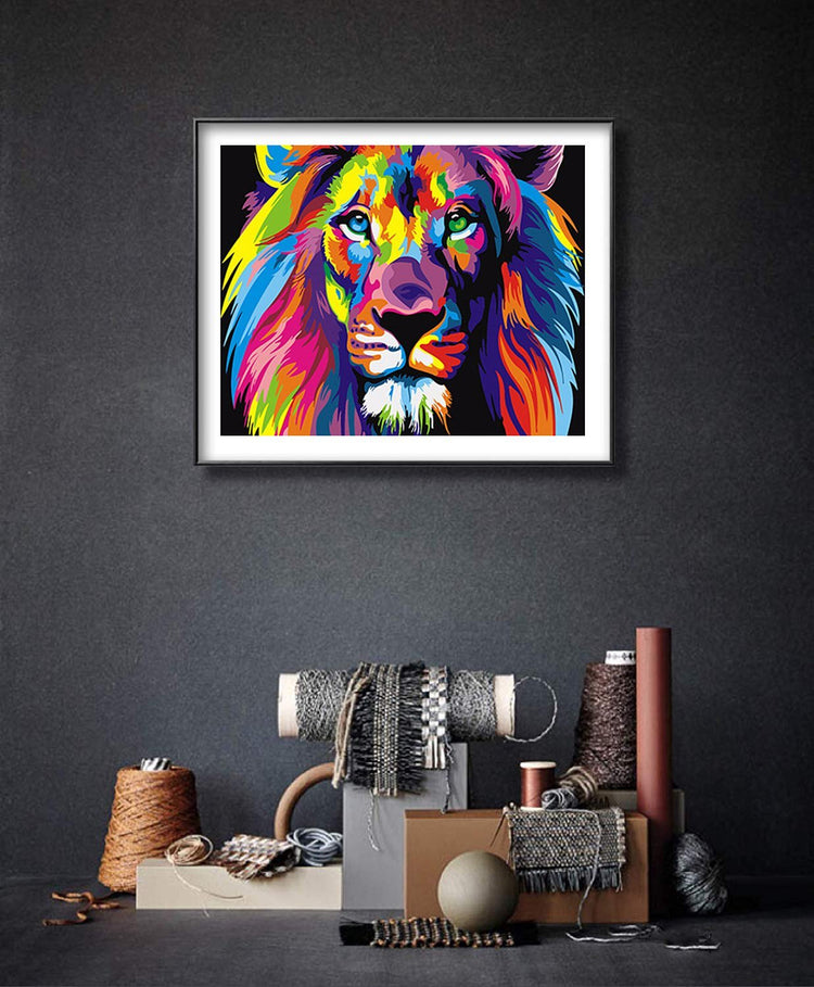 Regal Lion - Pictură pe numere - Pictorul Fericit