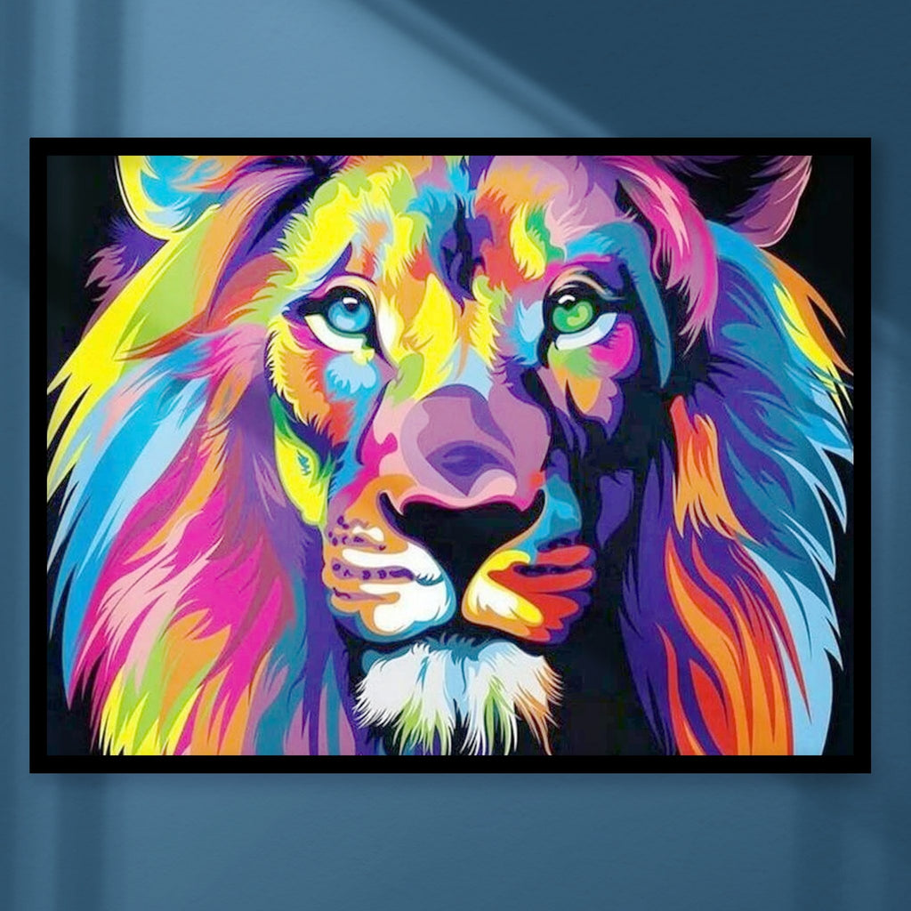 Regal Lion - Pictură pe numere - Pictorul Fericit