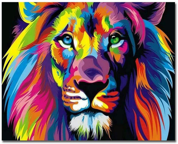 Regal Lion - Pictură pe numere - Pictorul Fericit