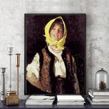 Romanian traditional costume (Țărancă voioasă) - Pictură pe numere