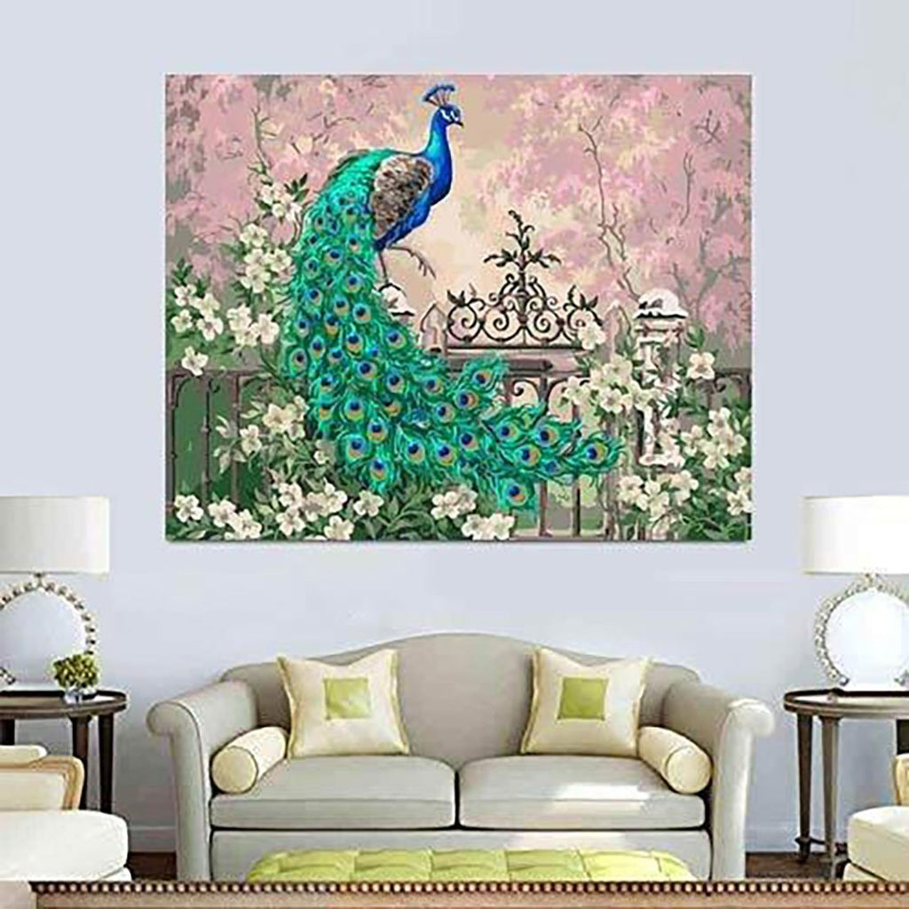 Royal Peacock - Pictură pe numere - Pictorul Fericit