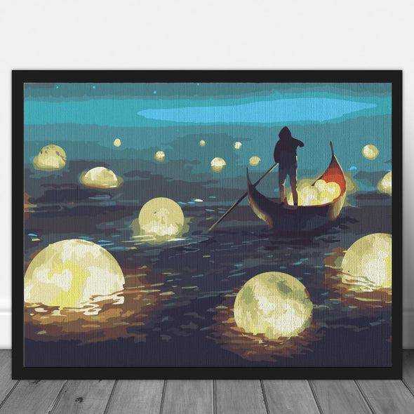 Sailing to the moon - Pictură pe numere - Pictorul Fericit