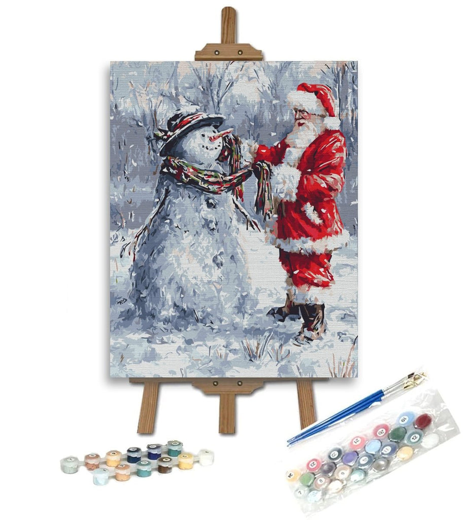 Santa's friend - Pictură pe numere - Pictorul Fericit