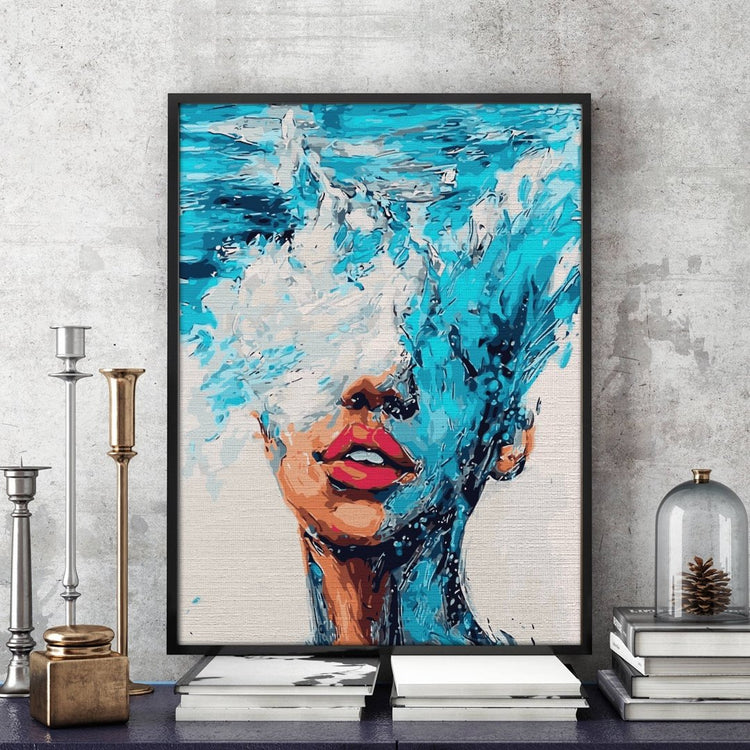 Sea woman - Pictură pe numere - Pictorul Fericit