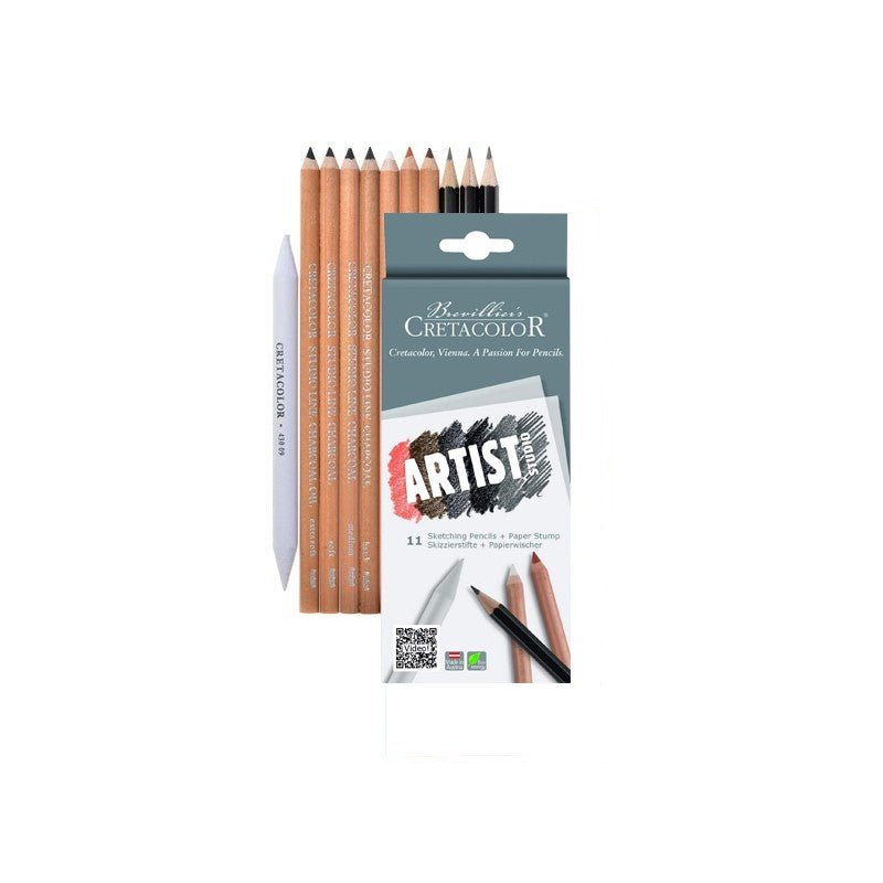 Set 11 creioane desen Drawing 101, Cretacolor - Pictorul Fericit