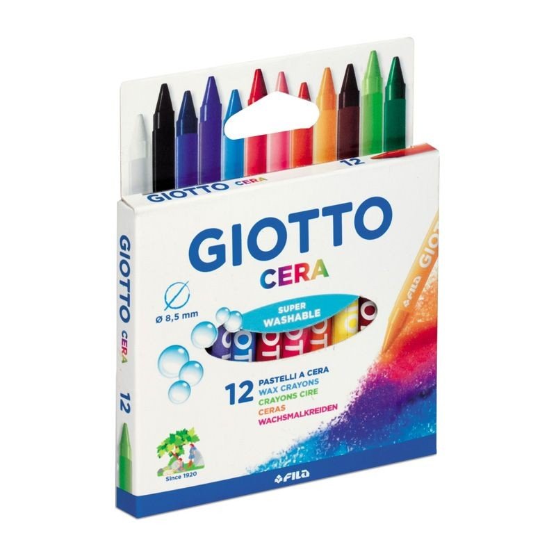 Set 12 de creioane colorate, Giotto Cera