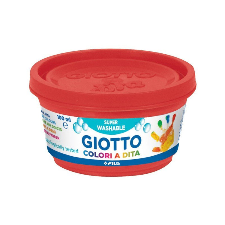 Set culori non toxice copii pentru pictura cu mâna, tempera, super lavabile, testat dermatologic, 100 ml, Giotto - Pictorul Fericit