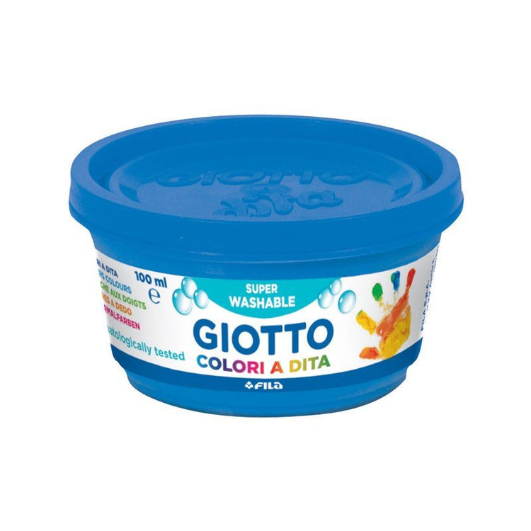 Set culori non toxice copii pentru pictura cu mâna, tempera, super lavabile, testat dermatologic, 100 ml, Giotto - Pictorul Fericit