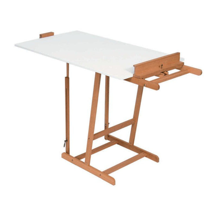 Șevalet din lemn de fag, pentru studio, Mabef, M08, ajustabil, certificat FSC, 180 cm - Pictorul Fericit