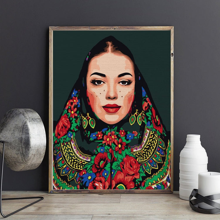Slavic Beauty - Pictură pe numere - Pictorul Fericit