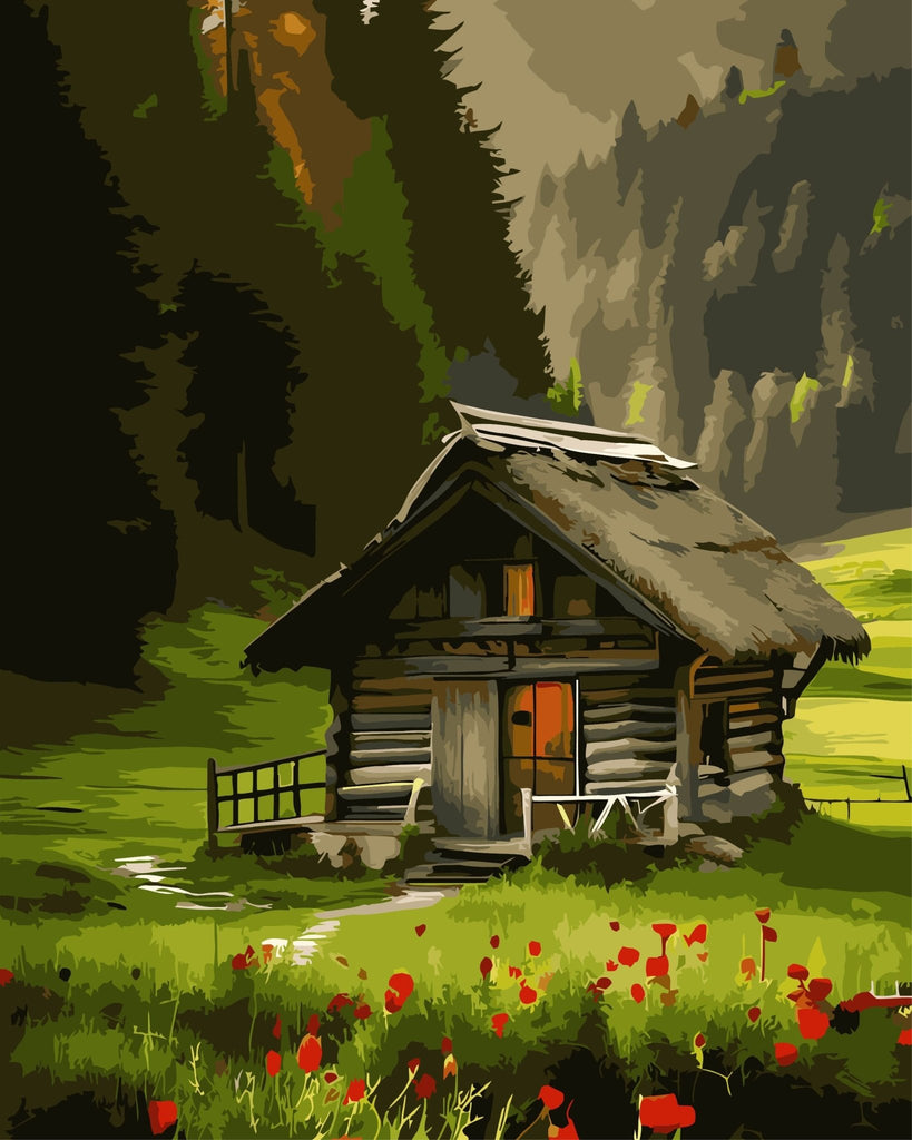 Small cabin - Pictură pe numere - Pictorul Fericit