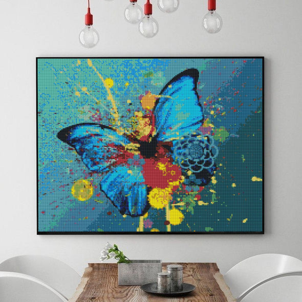 Splash of blue - Goblen cu diamante - Pictorul Fericit