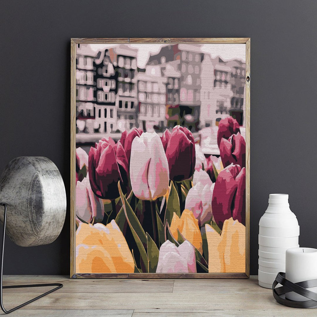 Spring tulips - Pictură pe numere - Pictorul Fericit