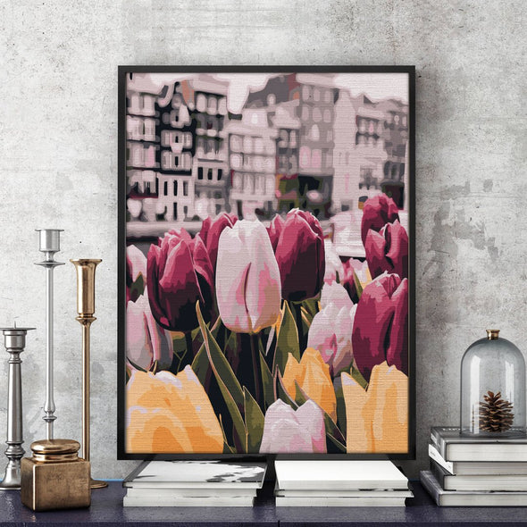 Spring tulips - Pictură pe numere - Pictorul Fericit