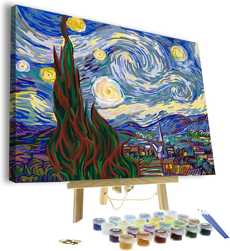 Starry Sky - Pictură pe numere - Pictorul Fericit