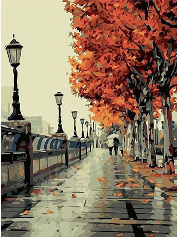 Sublime Rouge Leaves - Pictură pe numere - Pictorul Fericit