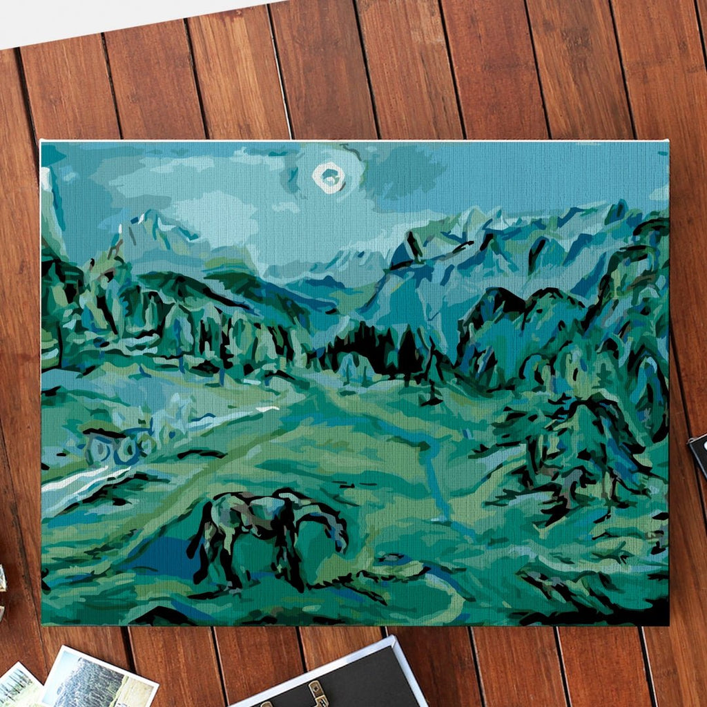 The Dolomite (The Croci - Dolomite Landscape) - Pictură pe numere - Pictorul Fericit