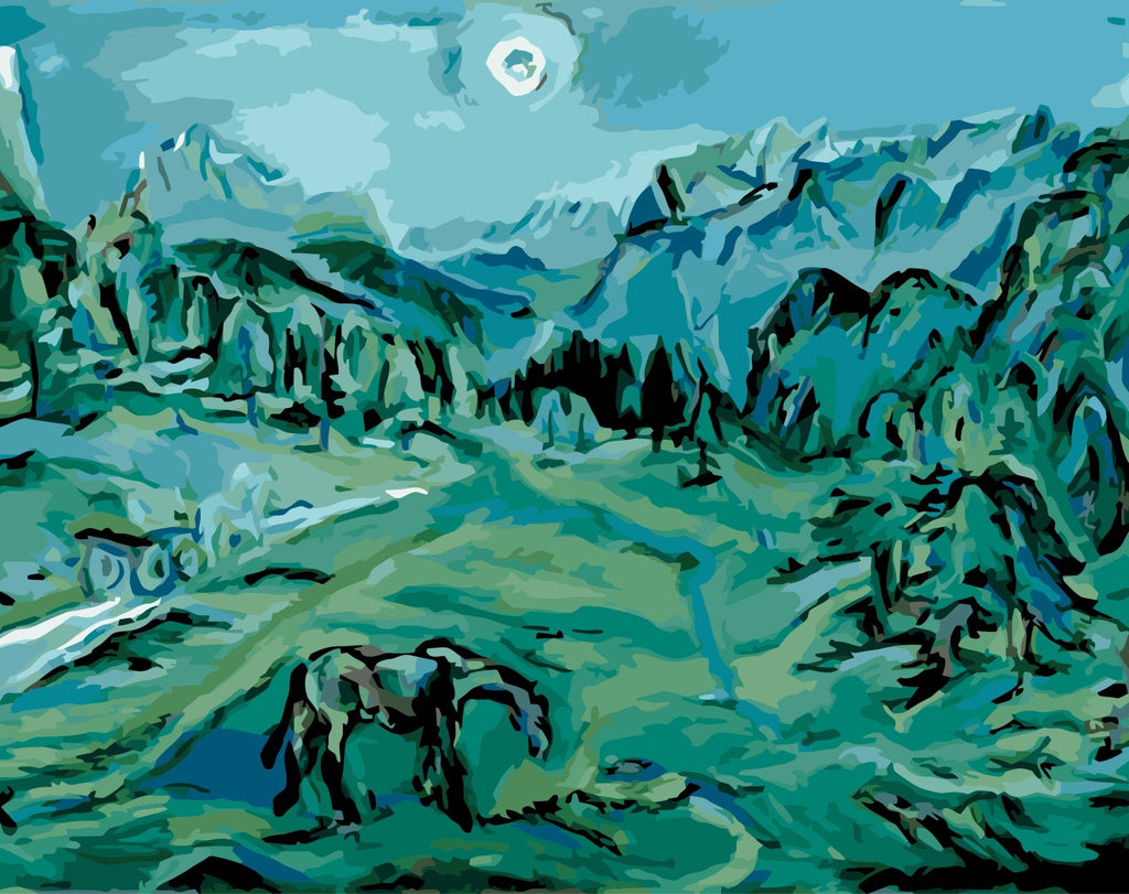 The Dolomite (The Croci - Dolomite Landscape) - Pictură pe numere - Pictorul Fericit