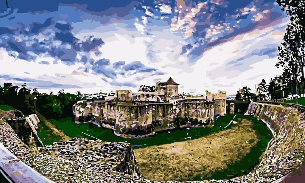 The Fortress of Suceava - Pictură pe numere - Pictorul Fericit