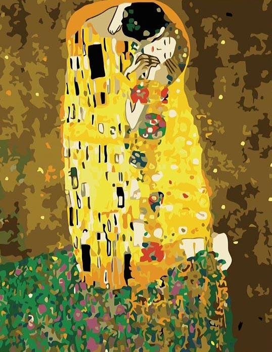 The Kiss - Pictură pe numere - Pictorul Fericit