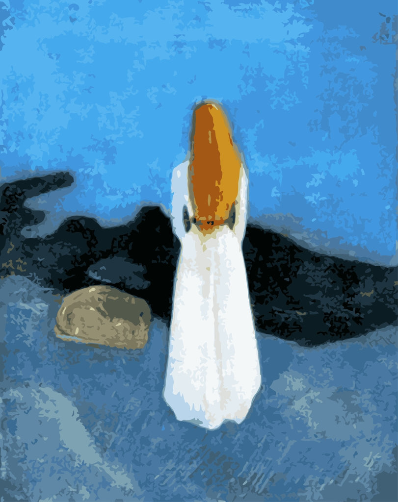 The lonely one (Young woman) - Pictură pe numere - Pictorul Fericit