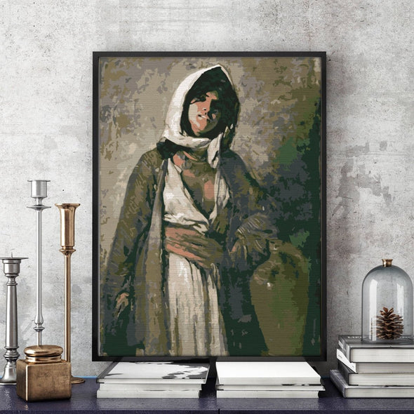 The mysterious woman (Țiganca din Ghergani) - Pictură pe numere - Pictorul Fericit