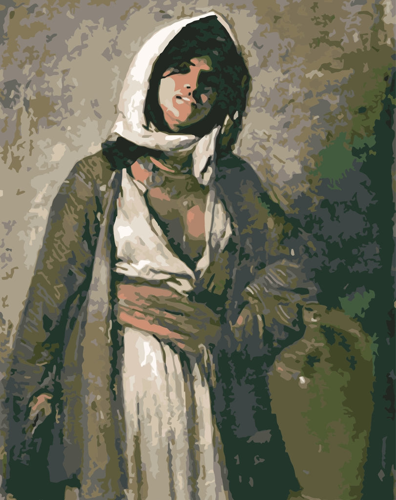 The mysterious woman (Țiganca din Ghergani) - Pictură pe numere - Pictorul Fericit