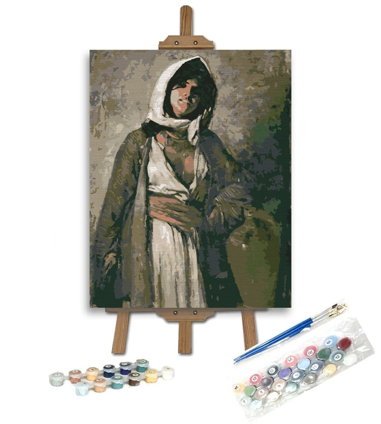 The mysterious woman (Țiganca din Ghergani) - Pictură pe numere - Pictorul Fericit