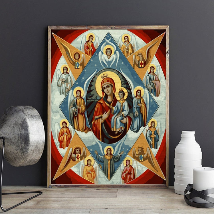 Unburnt Bush Icon - Pictură pe numere - Pictorul Fericit