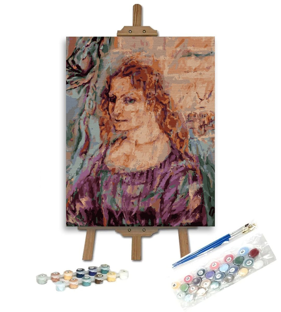 Unforgettable face (Alma Mahler) - Pictură pe numere - Pictorul Fericit